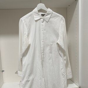 Tommy Bahama White Casual Button down tunic or swim cover